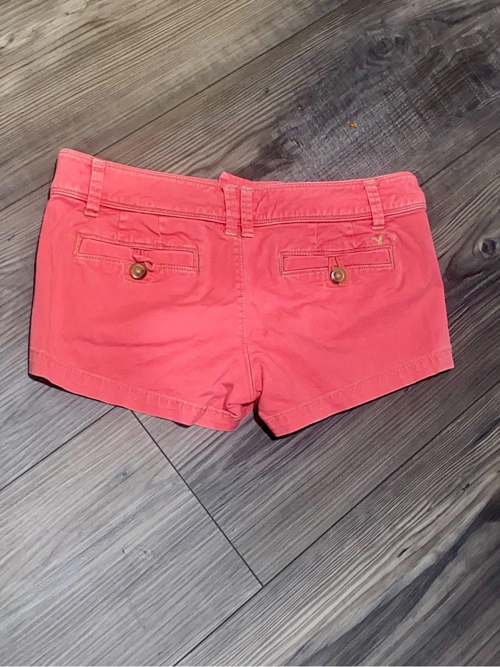 Women's Coral Pink Casual Shorts - Picture 3 of 3